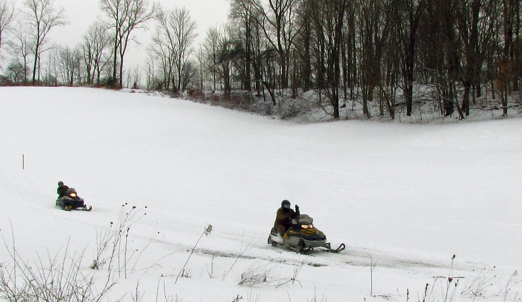 Snowmobilers North Java, New York (NY) Snowmobilers usual… Flickr