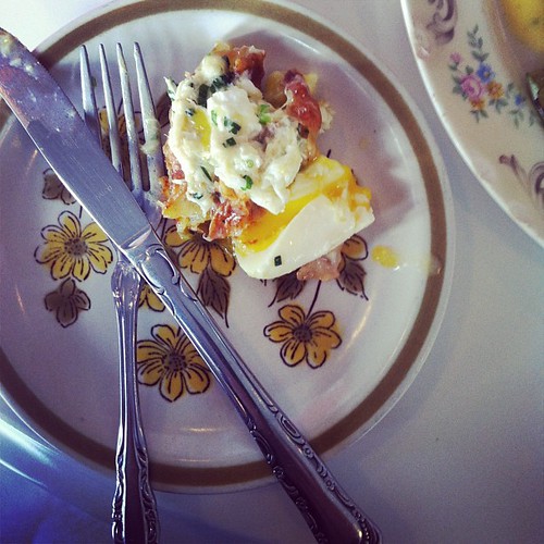 Deep fried green tomato and crabmeat benedict. Best dish o… Flickr