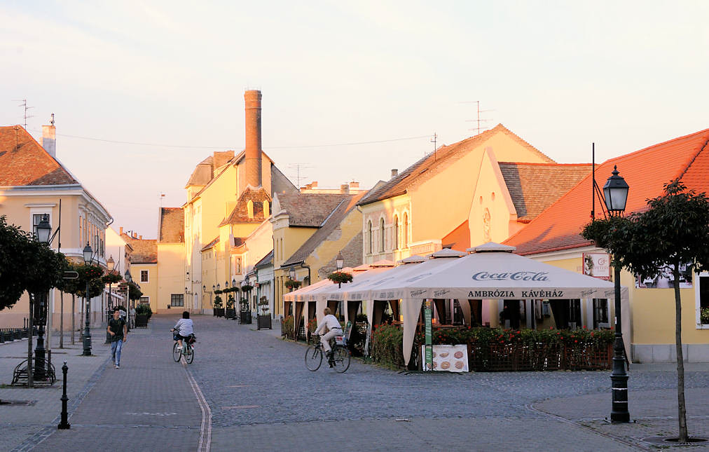 0402 Einkaufsstrasse in Mosonmagyaróvár Restaurant und S… Flickr