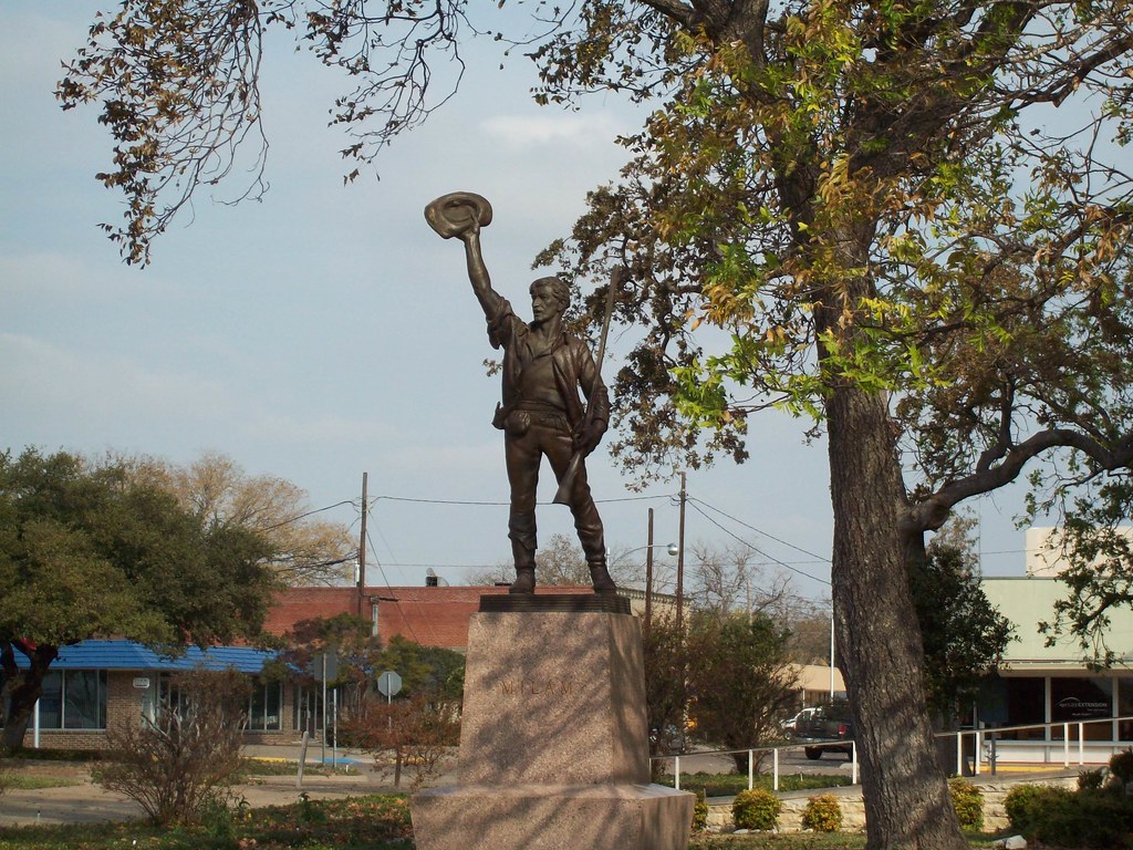 statue of Ben Milam this is who Milam County is named afte… Luciann