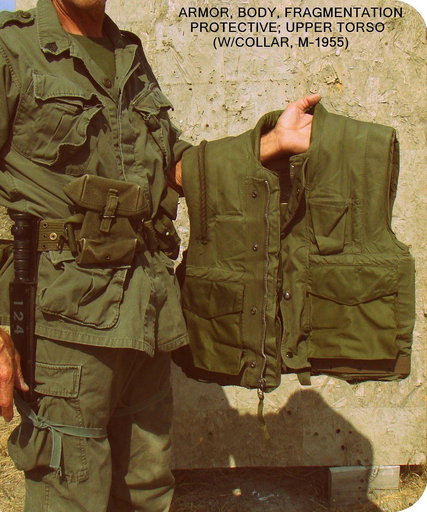 Vietnam War / USMC Body Armor, M1955 With later addedon … Flickr