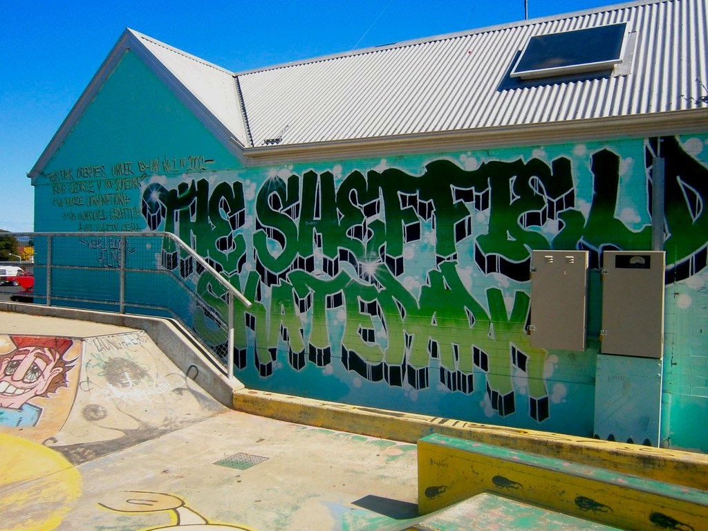 THE SHEFFIELD SKATE PARK Mural, Sheffield Skate Park, Shef… Flickr