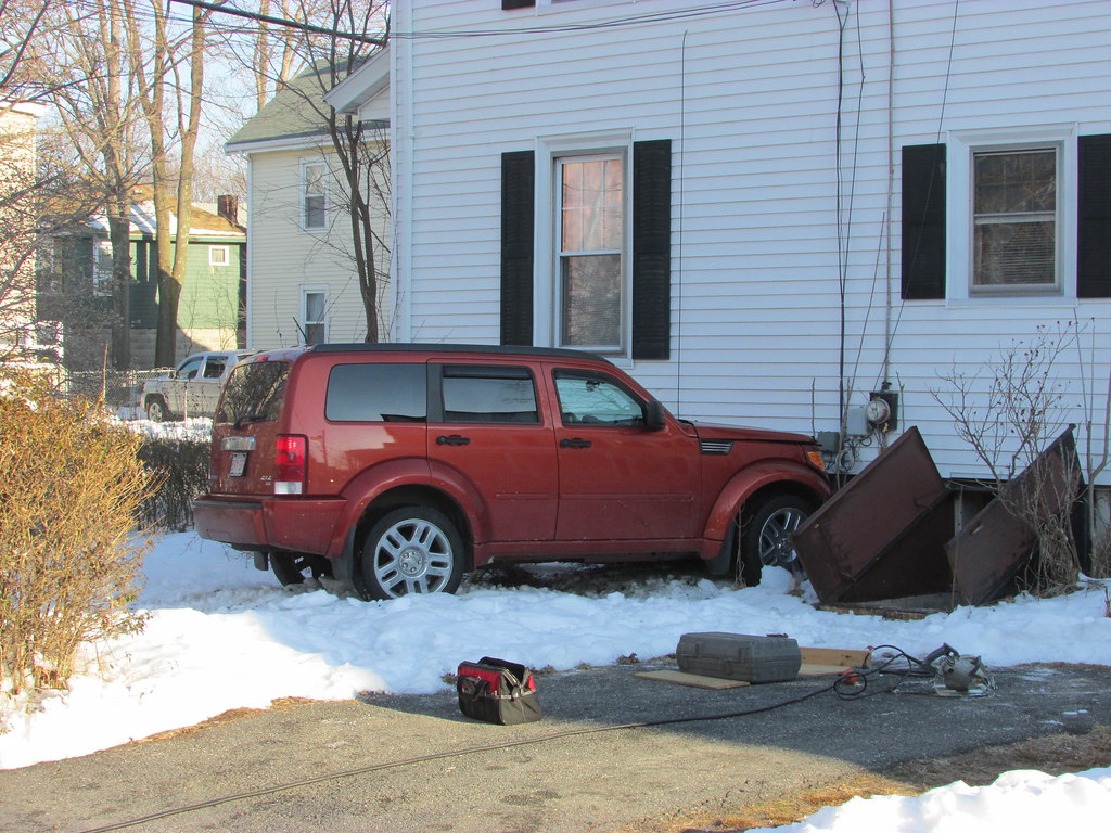 3/22/2013 SUV vs House 170 Lowell Street Waltham Ma Flickr