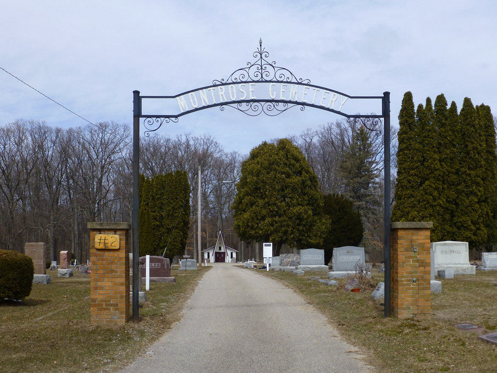 Montrose, MI Montrose Township Cemetery Gate ArchiTexty Flickr