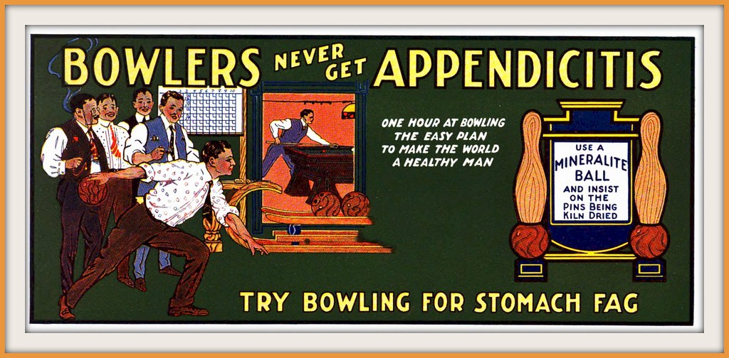 1914 January Bowling for Stomach Fag . . . Bowlers nev… Flickr