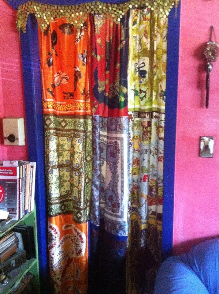 gypsy curtains in an effort to use up some of the treasure… Flickr