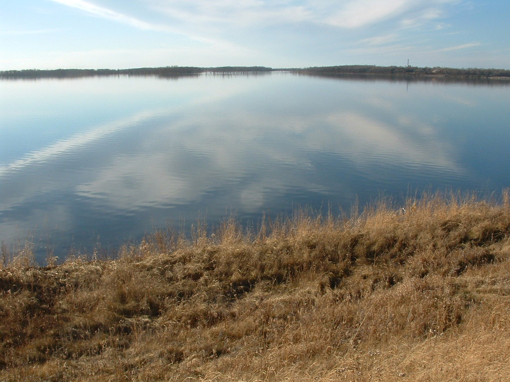 Clouds Reflecting on Waubay Lake Wind is almost a constant… Flickr