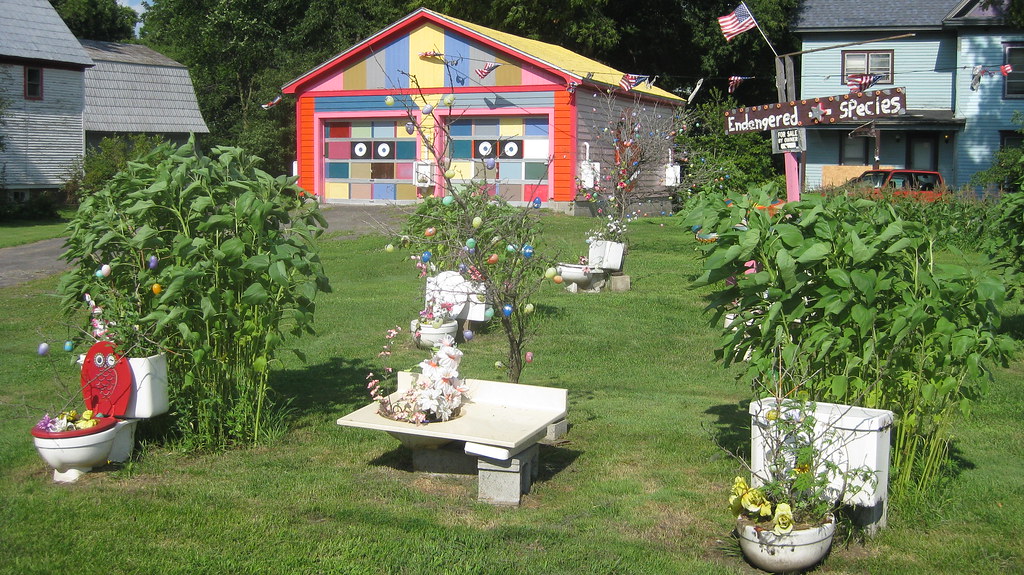 Hank's Toilet Garden Potsdam, NY Tom Kilbride Flickr