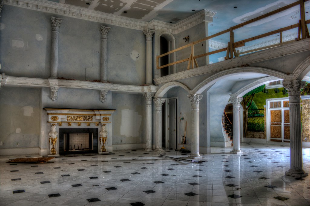 fireplace abandoned Woodstock mansion Jeff Hagerman Flickr