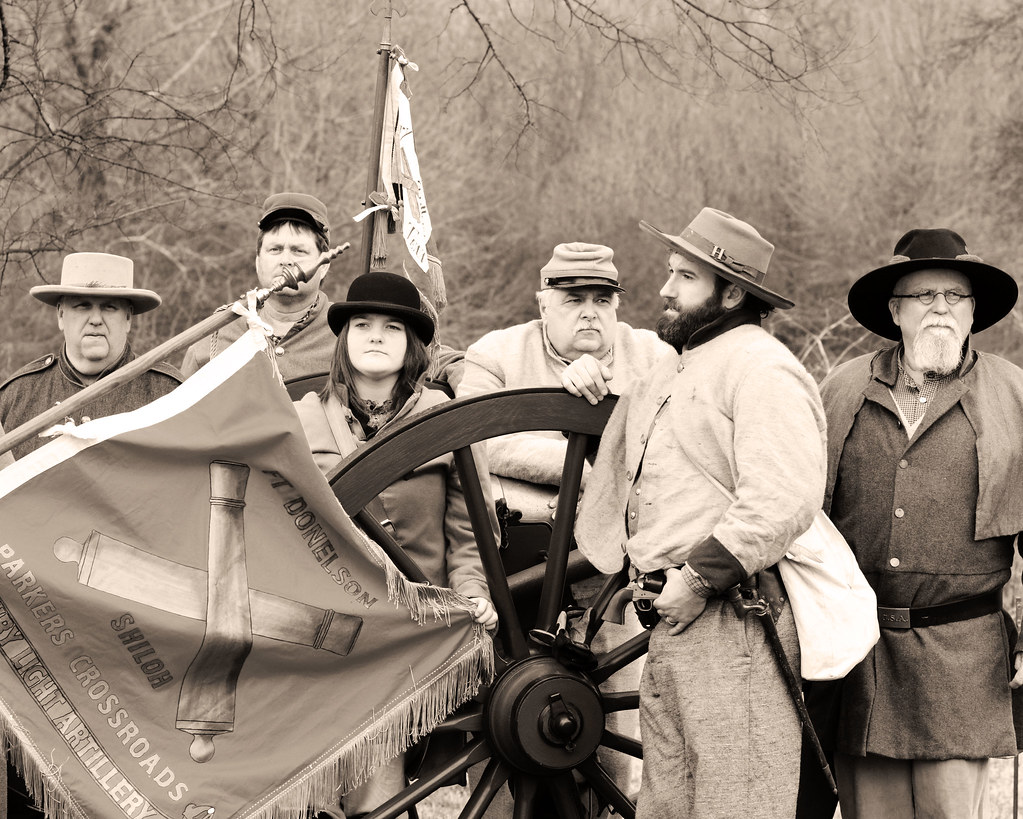 Civil War Reenactors at the Battle of Thompson Station Ree… Flickr
