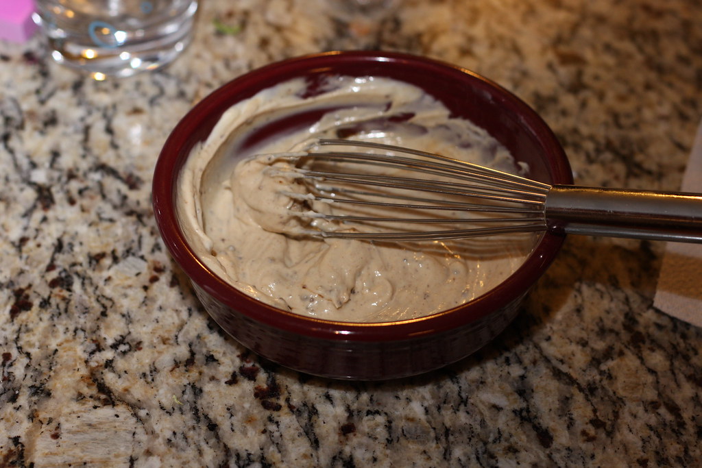 Redeye gravy mayo Took the gravy and made mayo out of it.… Josh