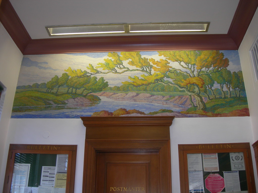 Halstead Kansas Post Office Mural New Deal mural entitled … Flickr