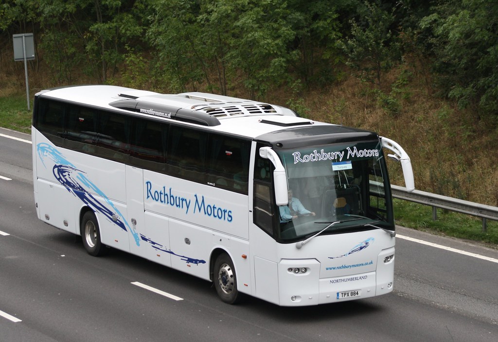 Rothbury Motors Alnwick TPX884 on the M1 nr Sheffield. Flickr