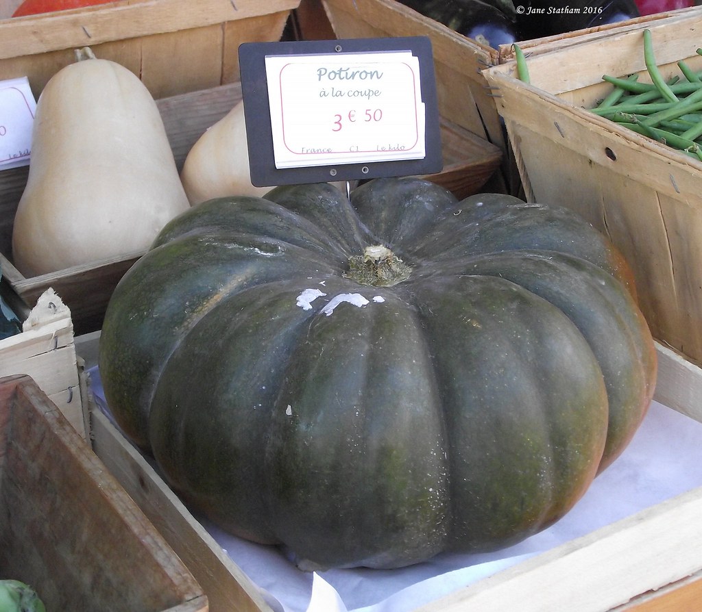 A Jarrahdale pumpkin and squash for sale. Autumn has arriv… Flickr