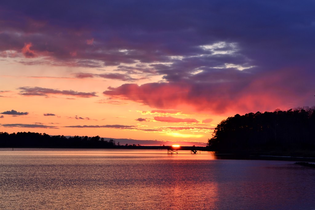 Colonial Parkway Sunset over Jamestown Island Brian Holland Flickr