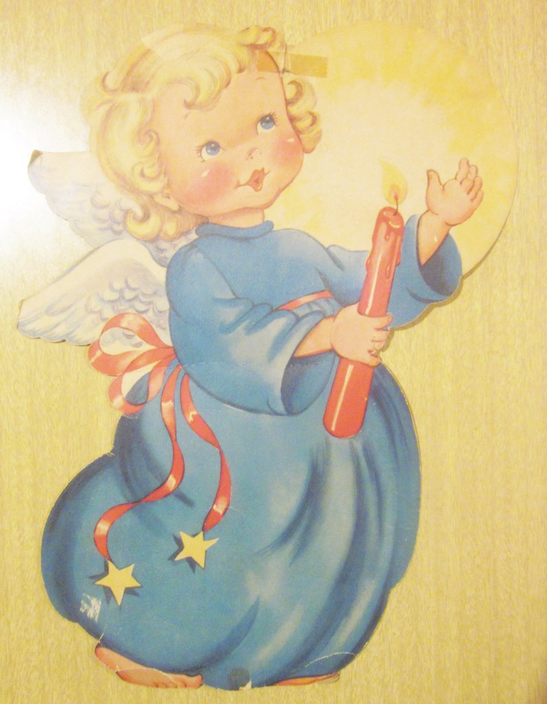 DieCut Angel An old diecut angel Christmas decoration Rob and