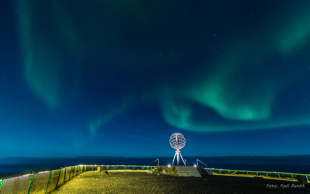 North Cape and the Northern Lights IMG_6239HDR KjellBendik Pedersen Flickr