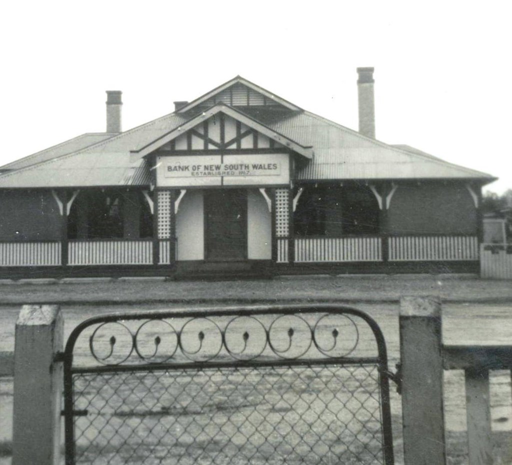 Bank of New South Wales, Mungindi, Qld Mid 1940's. Flickr