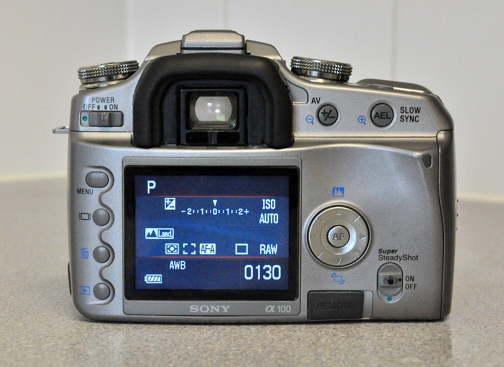 Sony Alpha A100 DSLR Sony Alpha DSLRA100, a compact, ten … Flickr