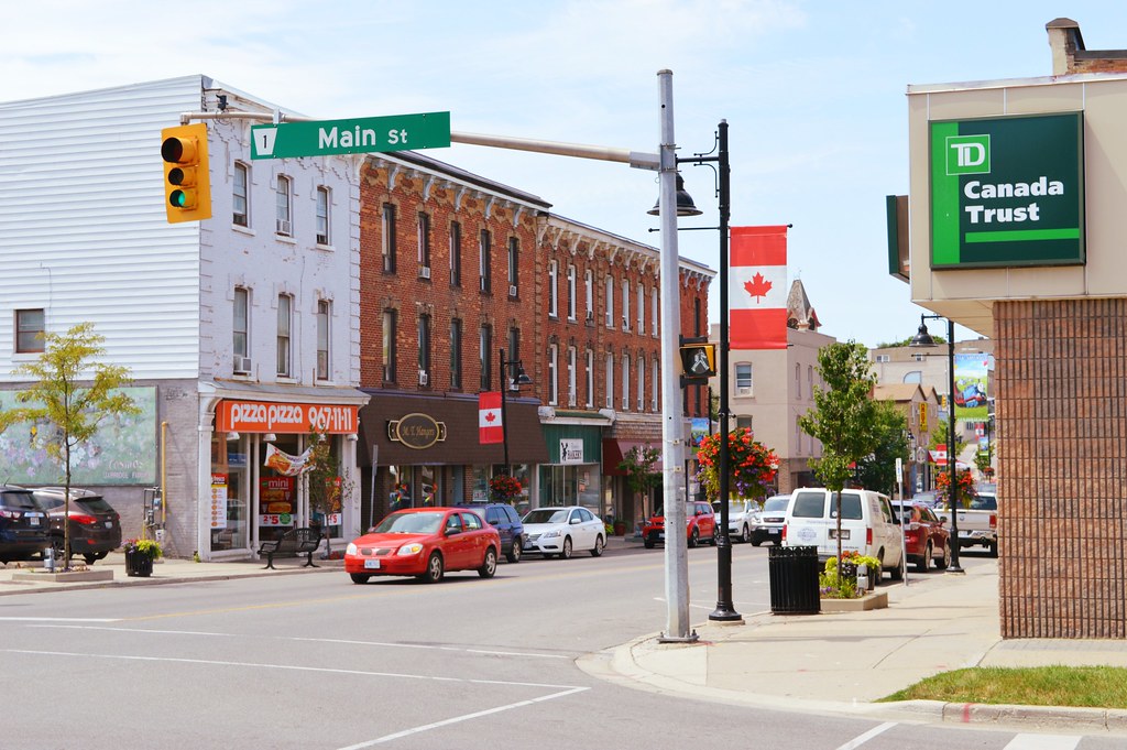 Smalltown Southern Ontario. Intersection Of Brock & Ma… Flickr