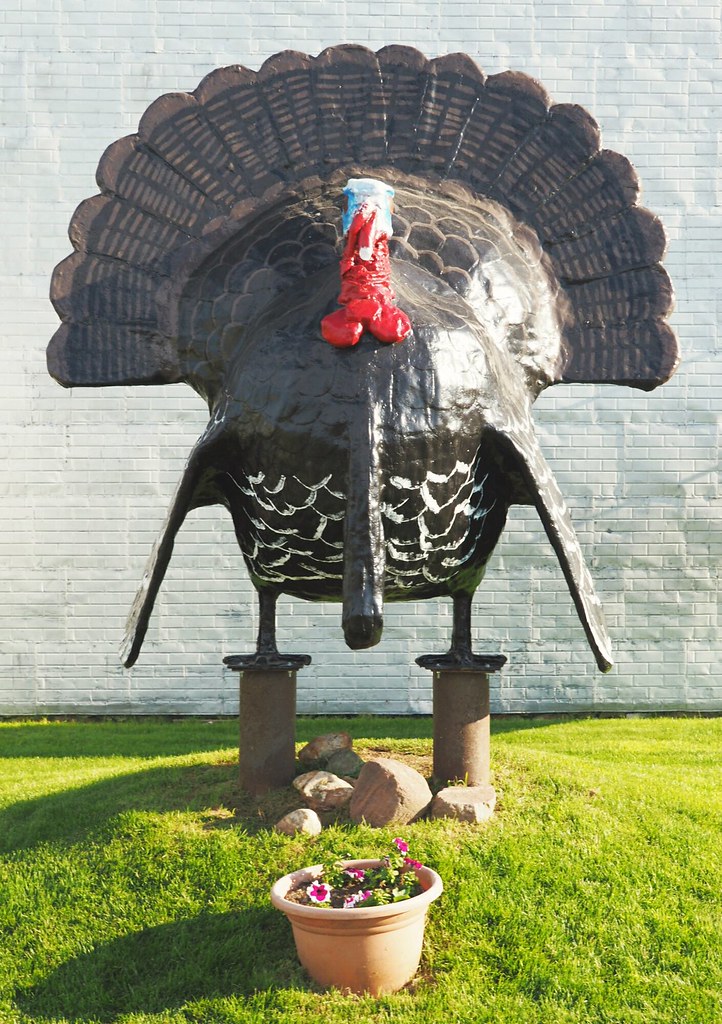 wild turkey sculpture La Riviere Manitoba Canada Dave Shaver Flickr