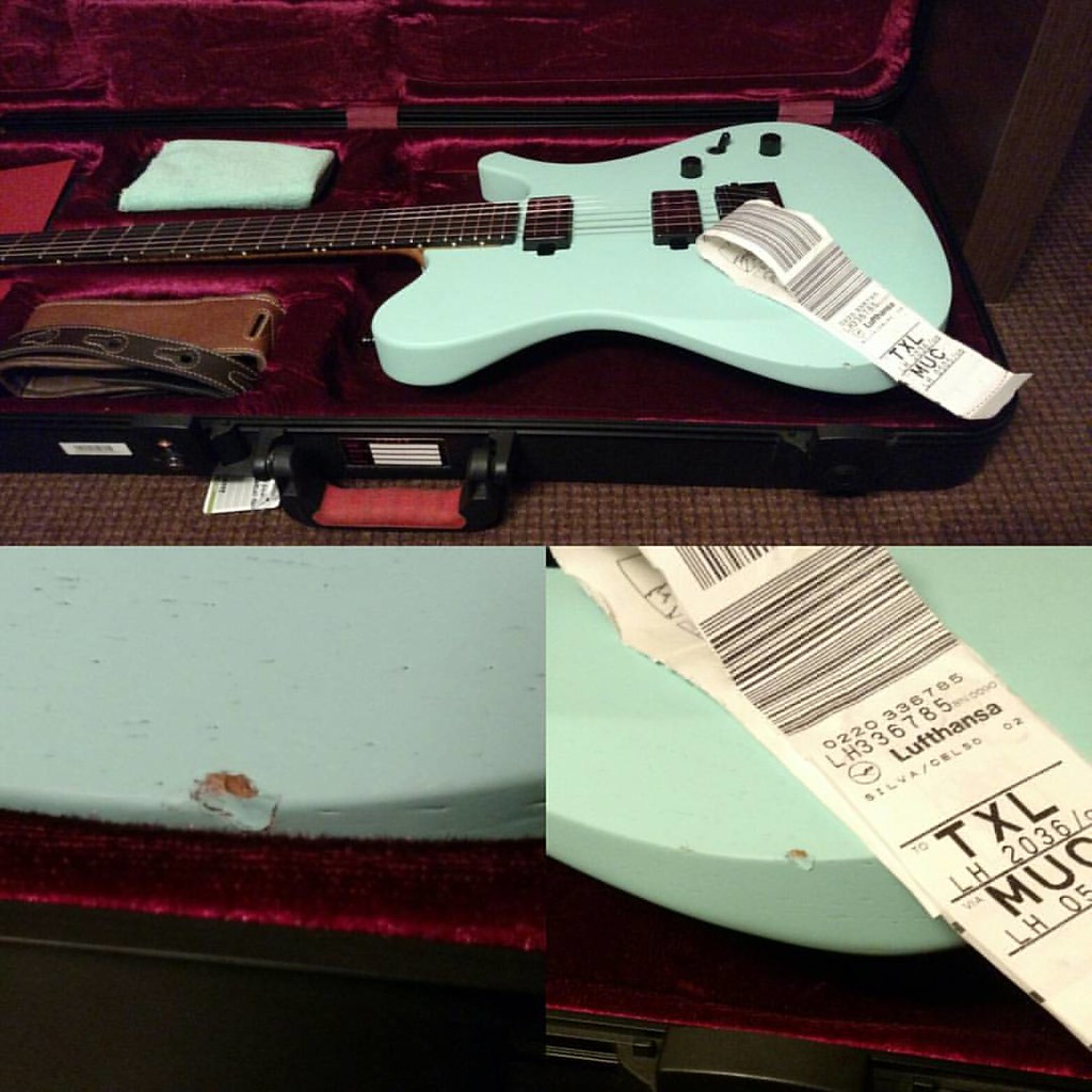 Thank you, lufthansa, for damaging an expensive guitar pr… Flickr