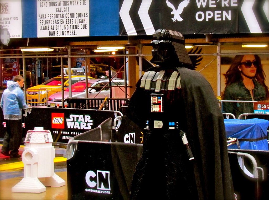 New York City Times Square Star Wars Legoland Display Jeff Gunn