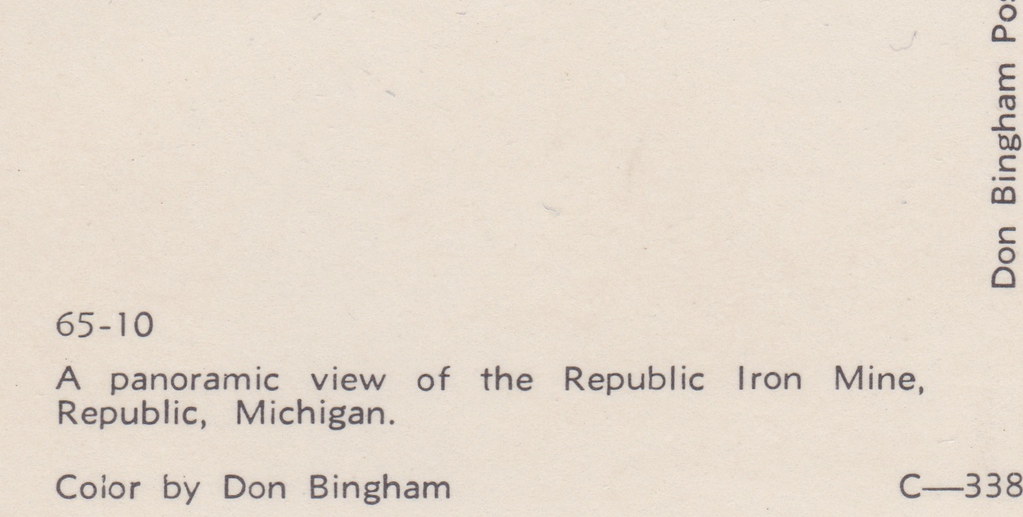 UP Republic MI 1950s Republic Open Pit Iron Mine the town … Flickr