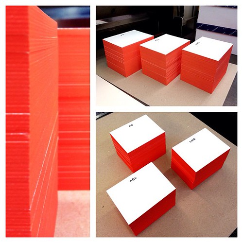 Letterpress printed note cards w/ edge painting Lars K Flickr