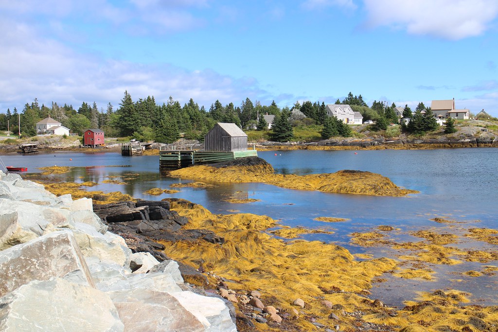 Charming Blue Rocks, Nova Scotia, Canada Blue Rocks is a c… Flickr