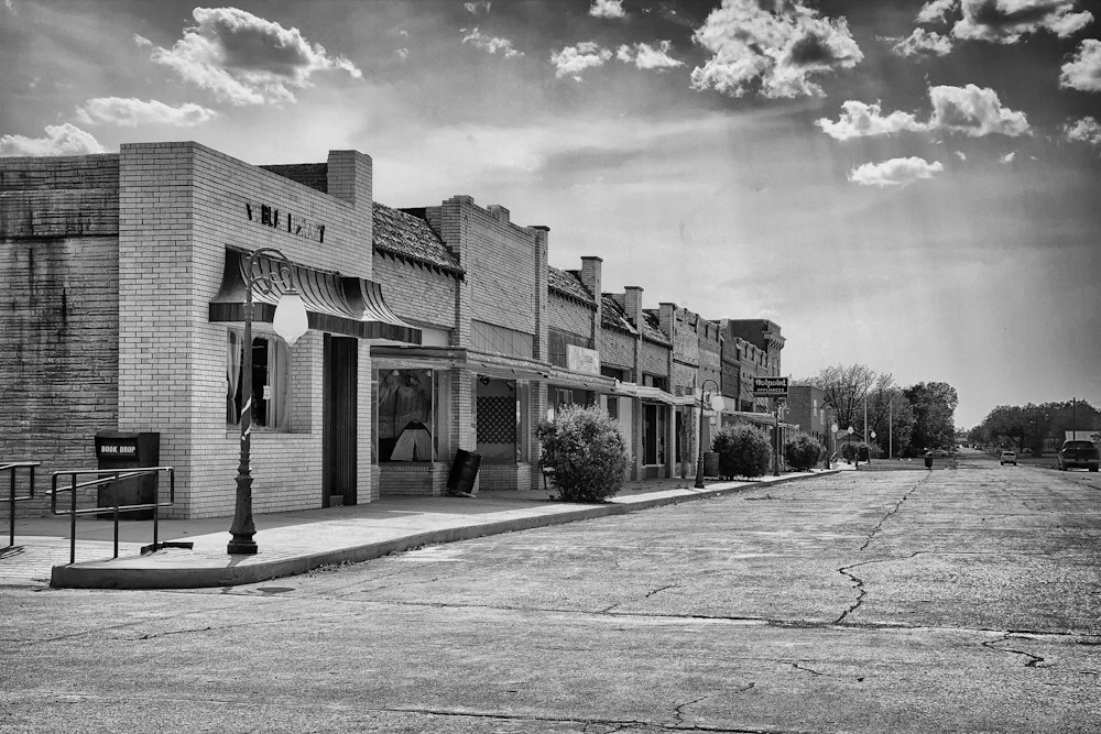 Grandfield Oklahoma Town Square BW Same as the other photo… Flickr