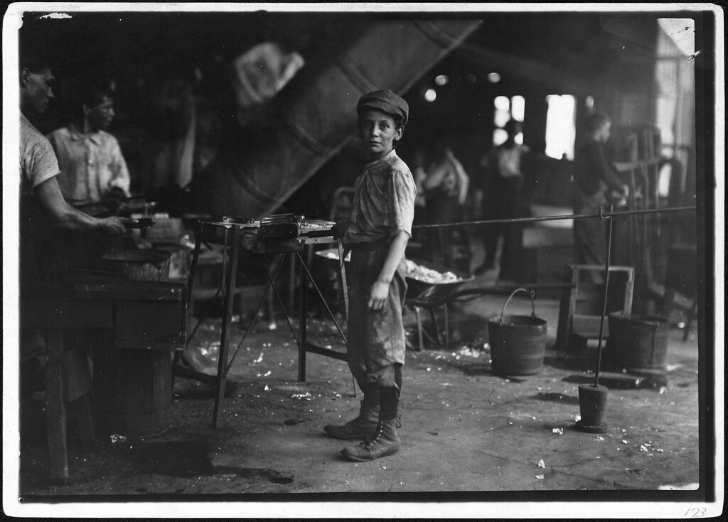Photograph of Glass Factory Worker Rob Kidd, June 1911 Flickr