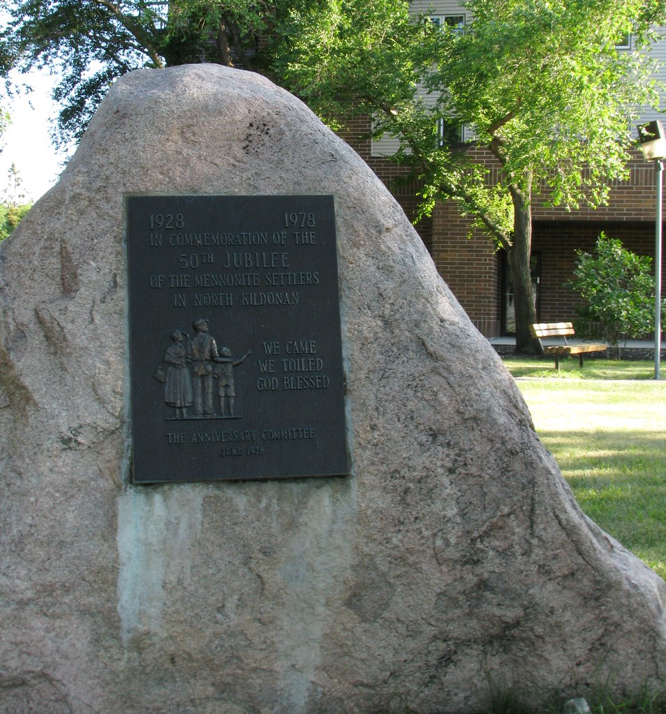 North Kildonan, Winnipeg Mennonite cairn Christian Flickr