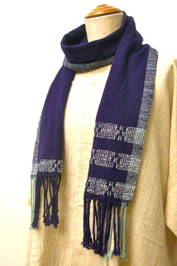 CIMG7376 Barley Corn Weave (Bronson Weave) shawl Silk yarn… Flickr