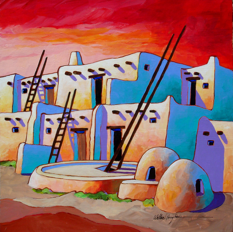 Zuni Pueblo, New Mexico Loosely rendered section of the Zu… Flickr