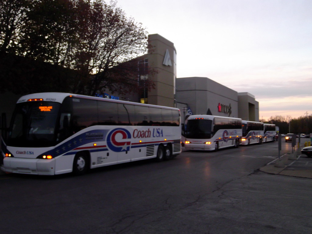 Coach USA MCI D4500 Buses A group of Coach USA buses lined… Flickr