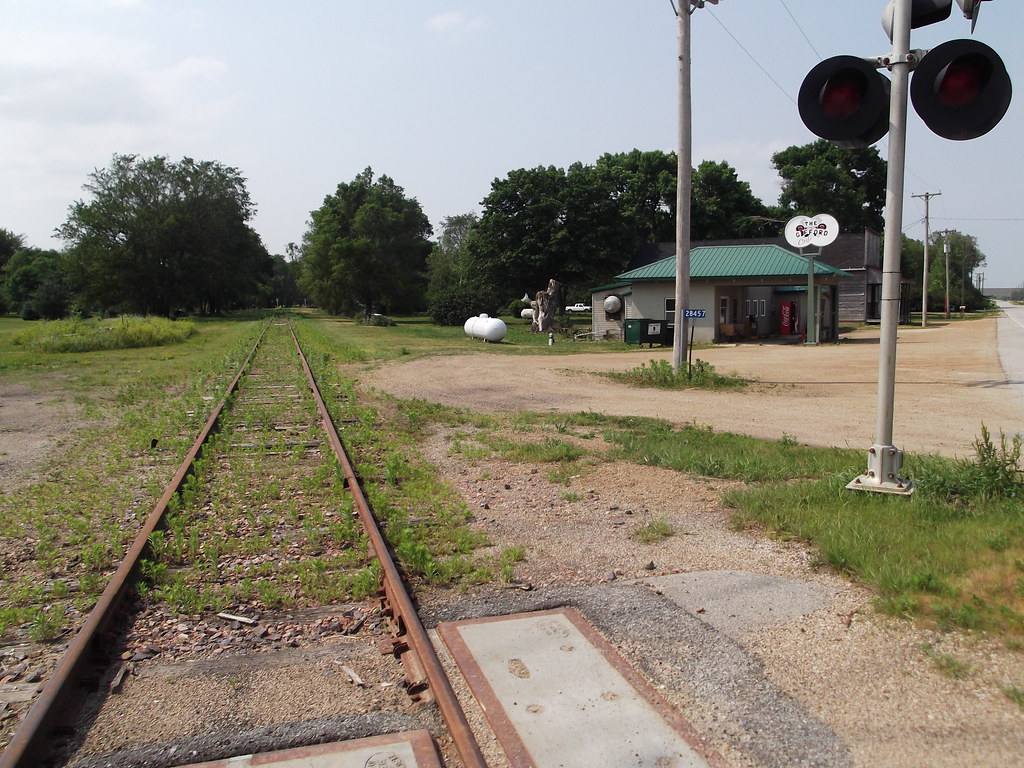 Gifford, Iowa, Railroad Crossing, M&St.l, Minneapolis & St. Louis