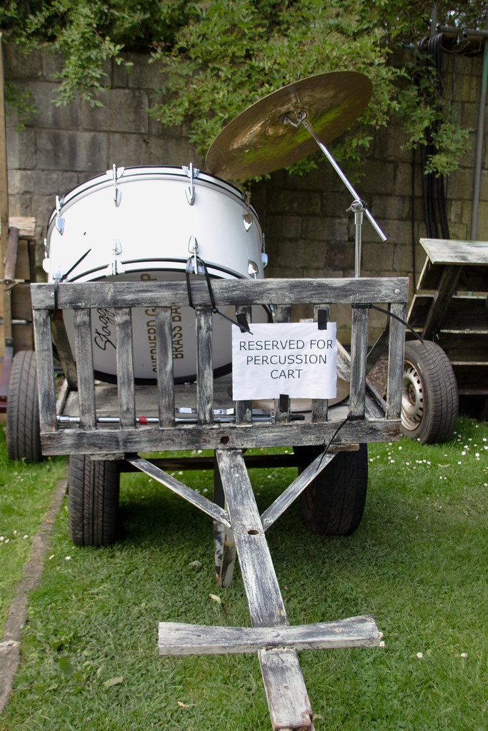York Mystery Plays props (1) Brass band instruments behi… Flickr