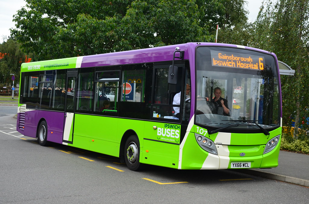 Ipswich Buses 107 YX66WCL Warren Heath 220916 A pleasant j… Flickr