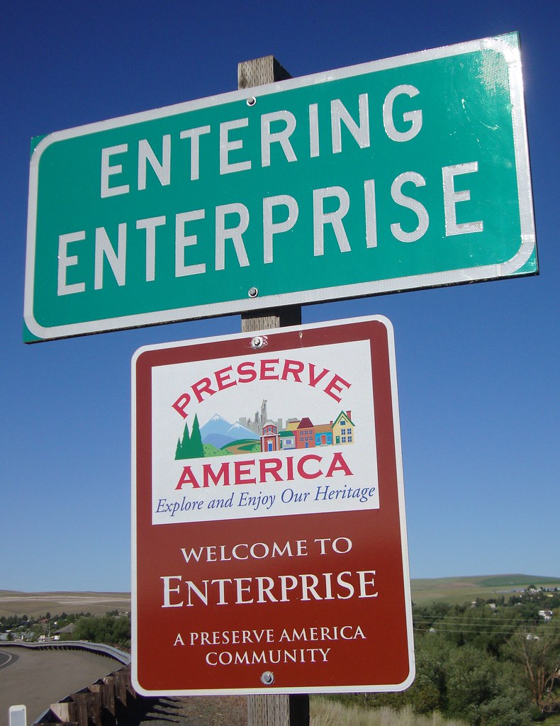 Entering Enterprise Sign (Enterprise, Oregon) Enterprise i… Flickr