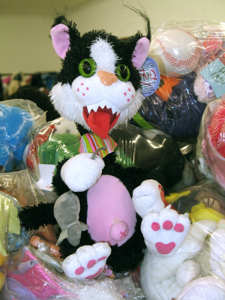 Crazy Cat Crazy cat plush toy at thrift store. Part of me … Flickr