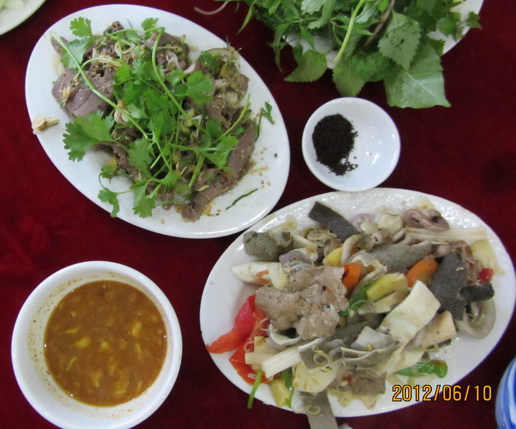 Goat meat and offal dishes, Lao Cai Goat meat and offal di… Flickr