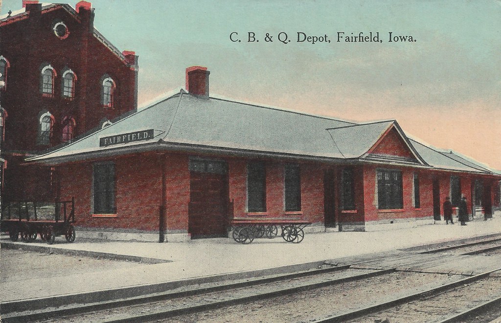 Fairfield, Iowa, CBQ, Burlington Route, Depot, Station, Ch… Flickr