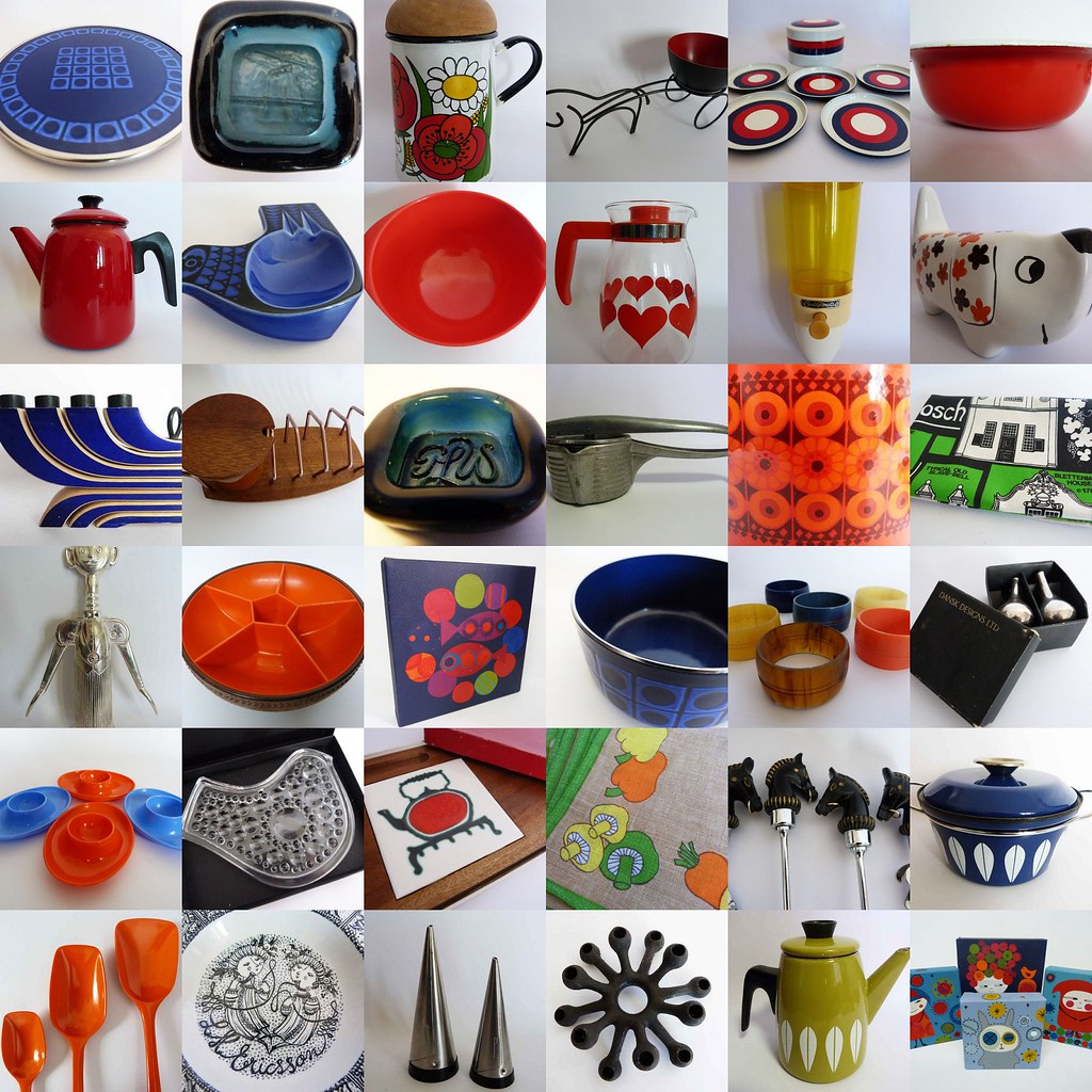 This week 1. 1970's Enamel teapot stand, 2. 1970s glass di… Flickr