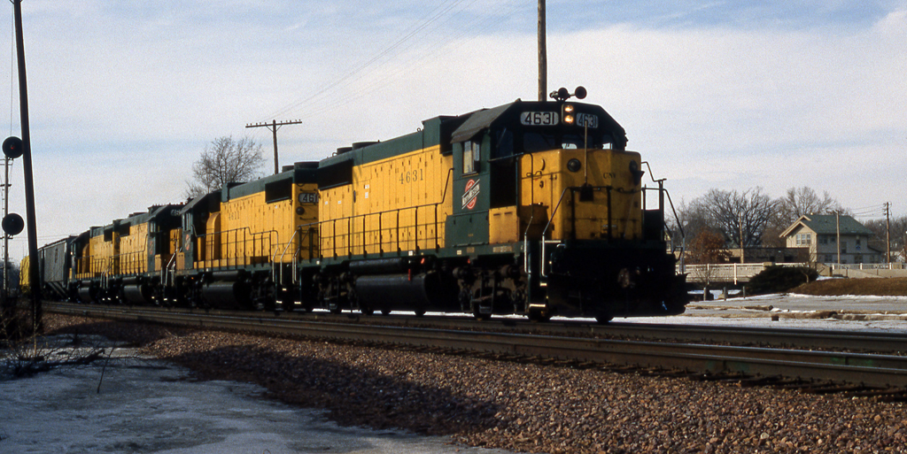 WEG54 The daily wayfreight from Eagle Grove IA, enters the… Flickr