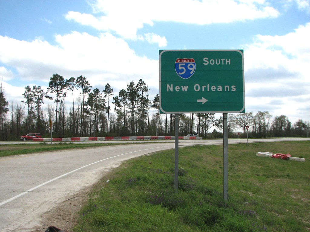 The Way to New Orleans Guide sign for I59 near Pearl Rive… Flickr