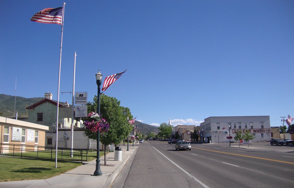 Downtown Manti, Utah Manti, pronounced MANtye, is located… Flickr