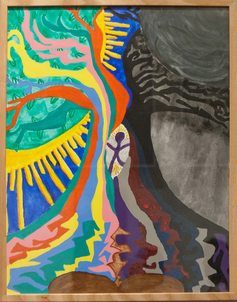 "Dark vs. Light" by Christy Turek (Acrylic on paper, 22 x … Flickr