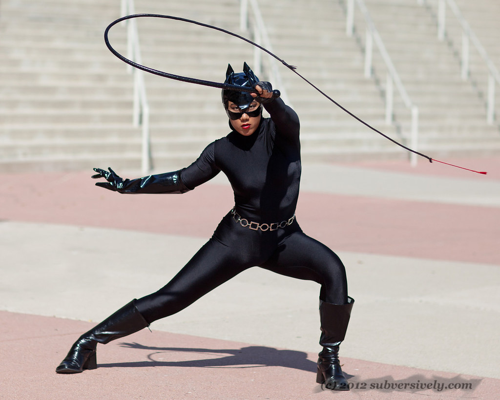 Catwoman Sharp as a whip Psykitten shows her whip skills… Flickr