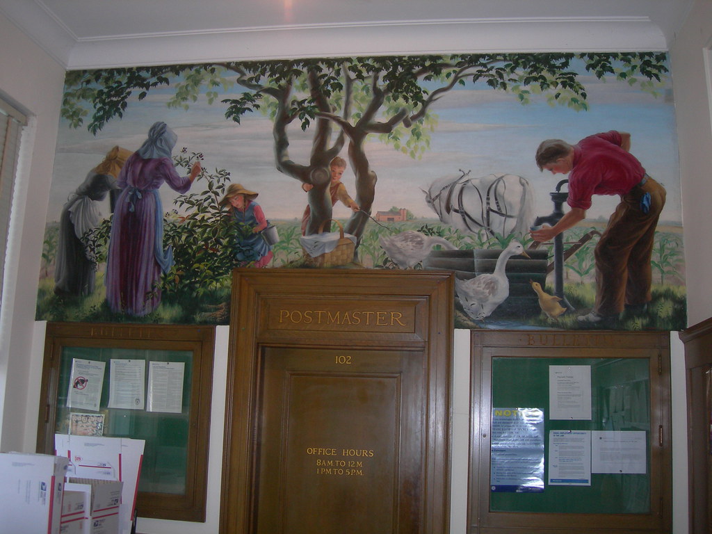 Rockwell City Iowa Post Office Mural New Deal mural entitl… Flickr